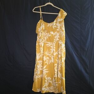 Old Navy Yellow One-Shoulder Sundress